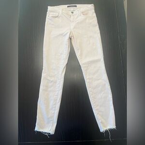 J Brand Light Cream Denim Pants